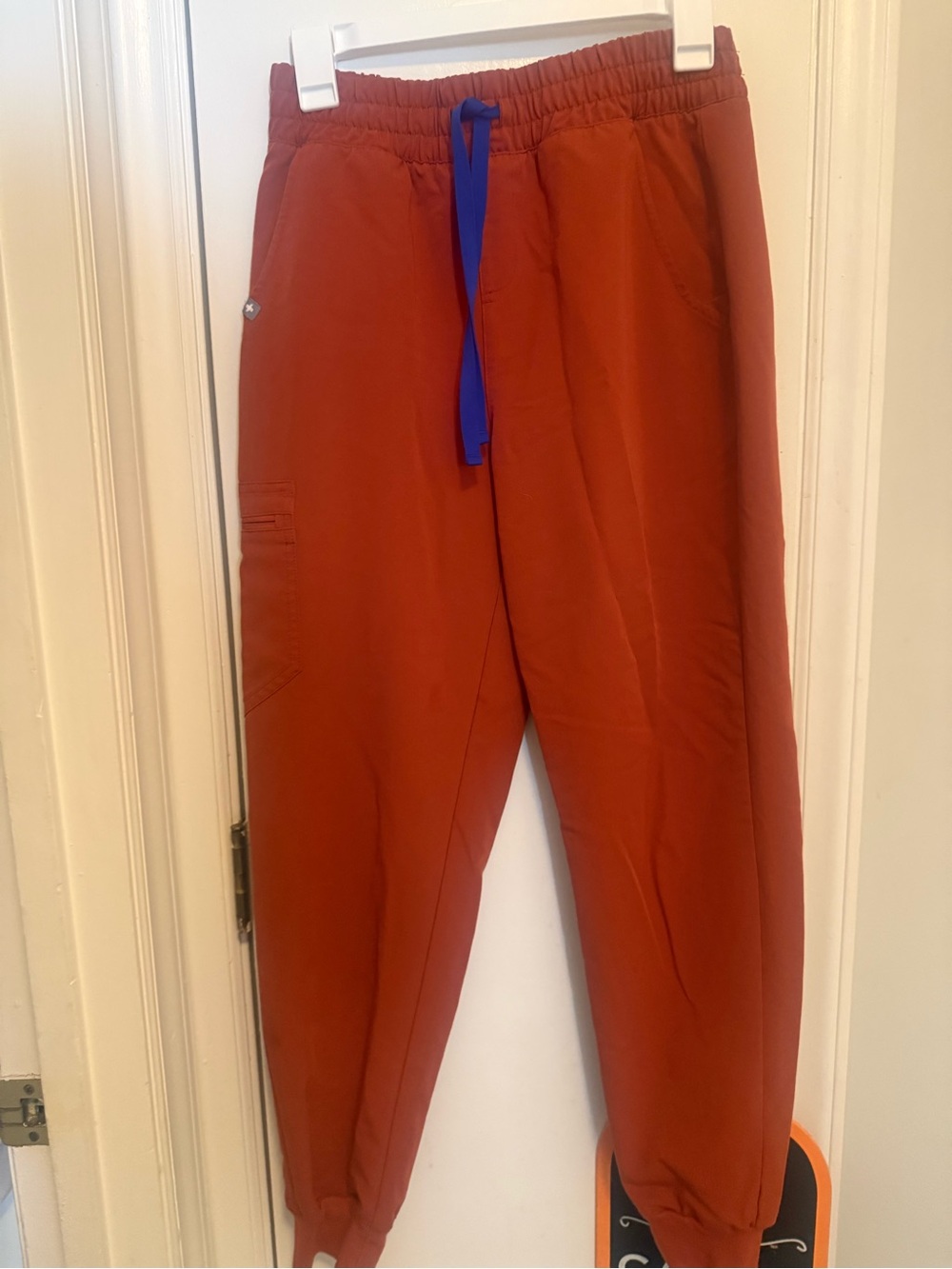Figs old school scrunch waistband high waisted jogger in Auburn small